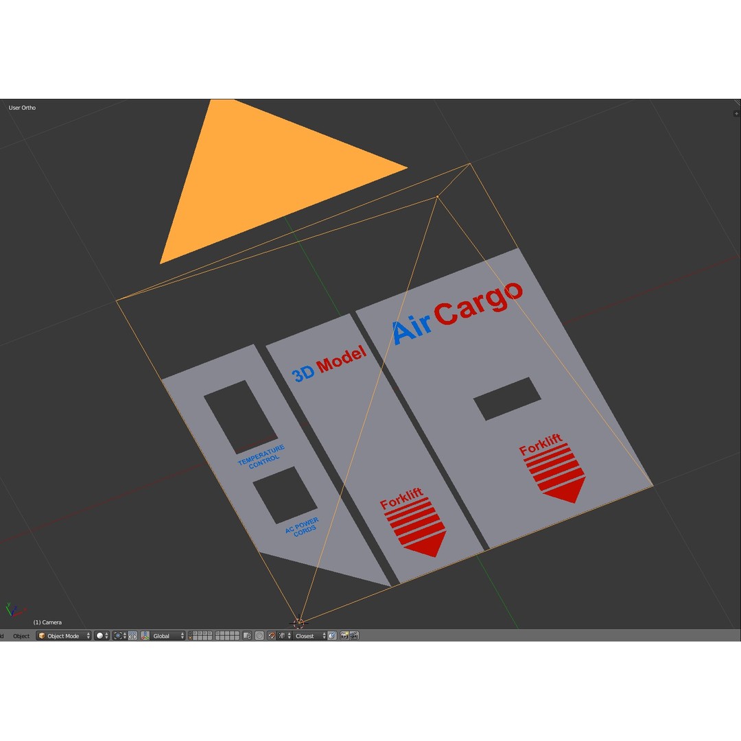 Air Cargo Container 3D Model – Detailed Industrial Asset, Blender & FBX - View 19