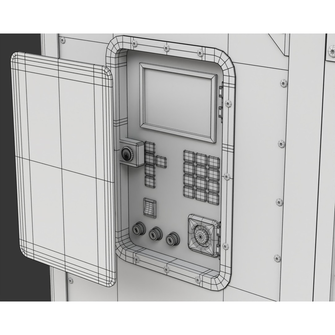 Air Cargo Container 3D Model – Detailed Industrial Asset, Blender & FBX - View 24