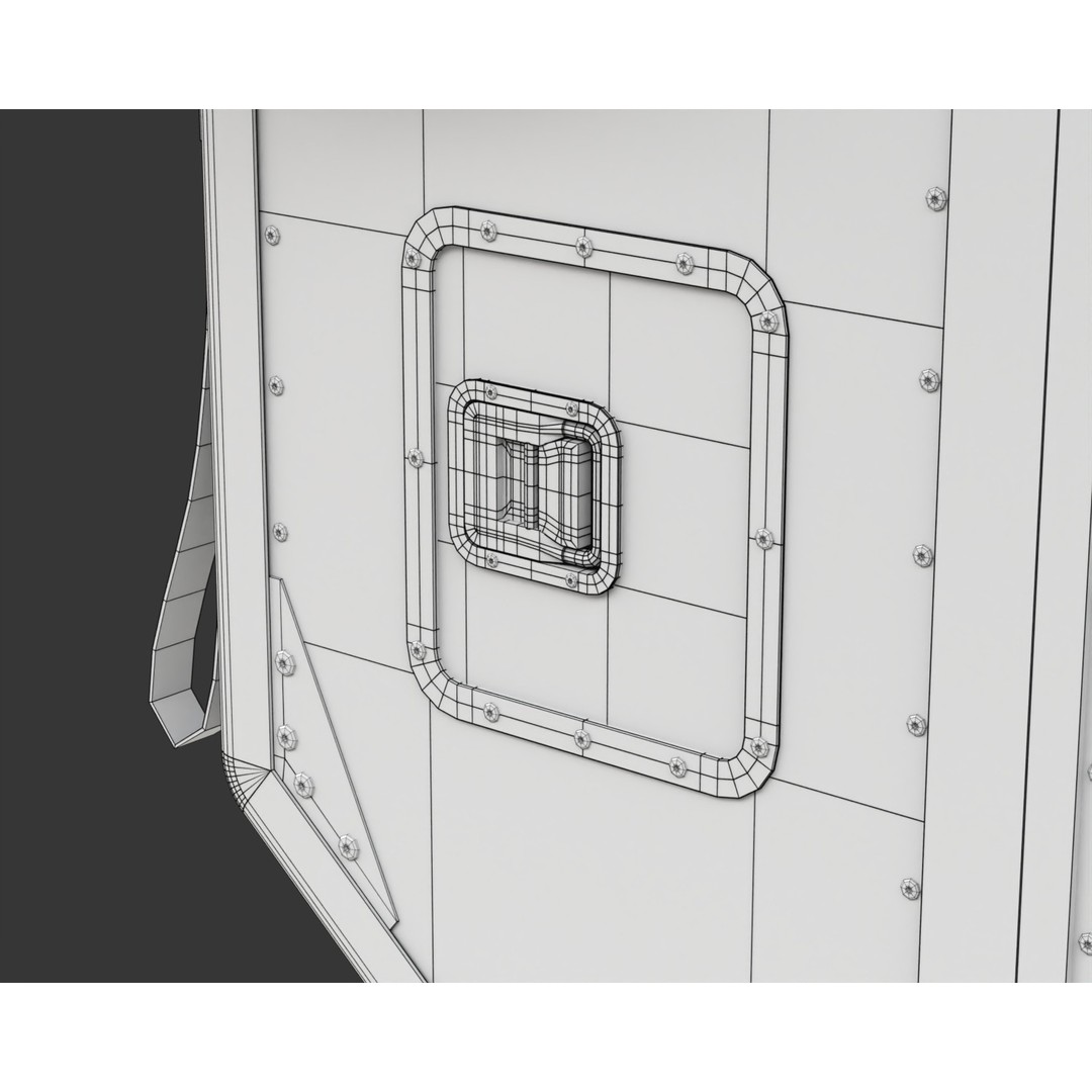 Air Cargo Container 3D Model – Detailed Industrial Asset, Blender & FBX - View 25
