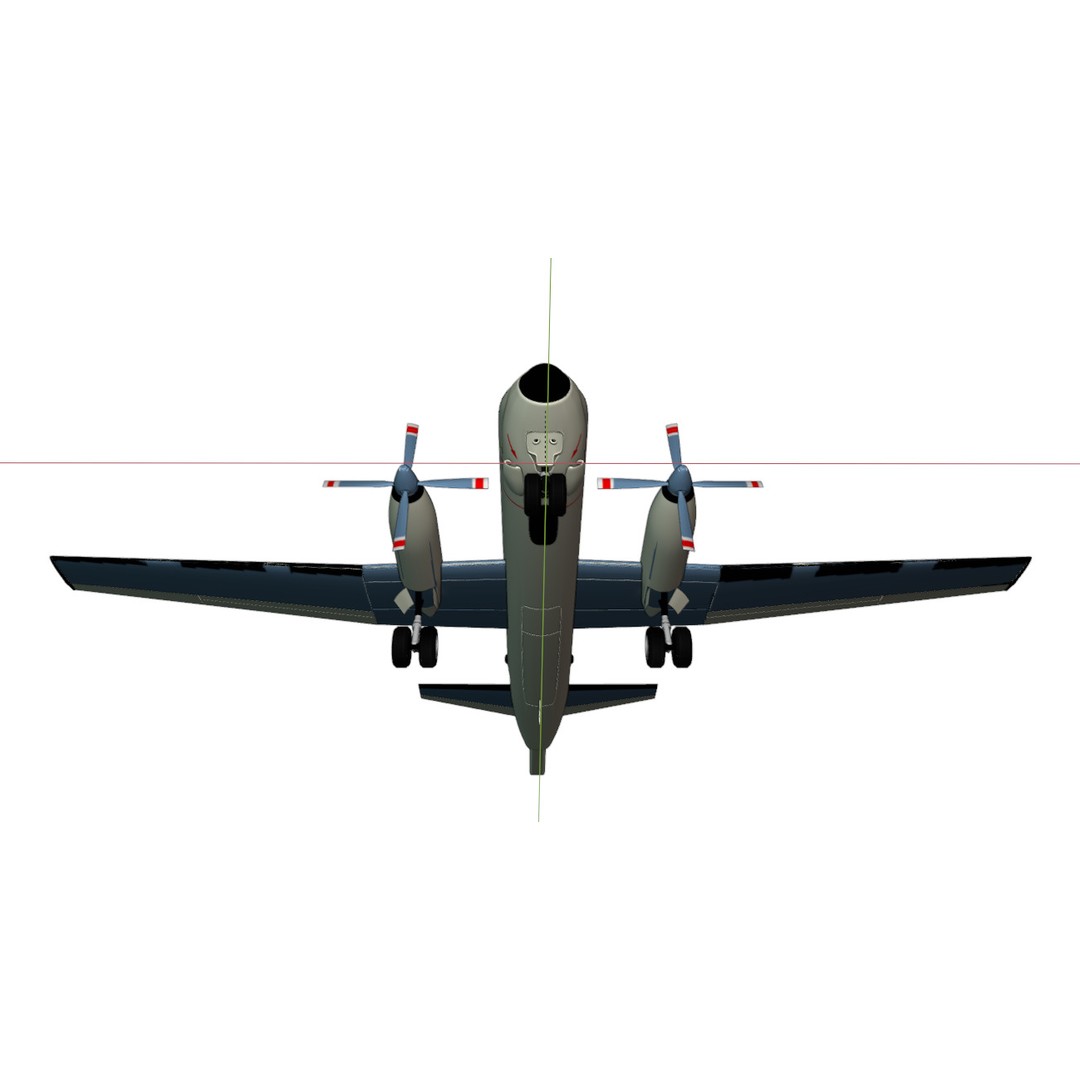 Dassault Breguet Br 1150 Atlantic 3D Model – Low-Poly Military Aircraft, FBX, OBJ - View 22