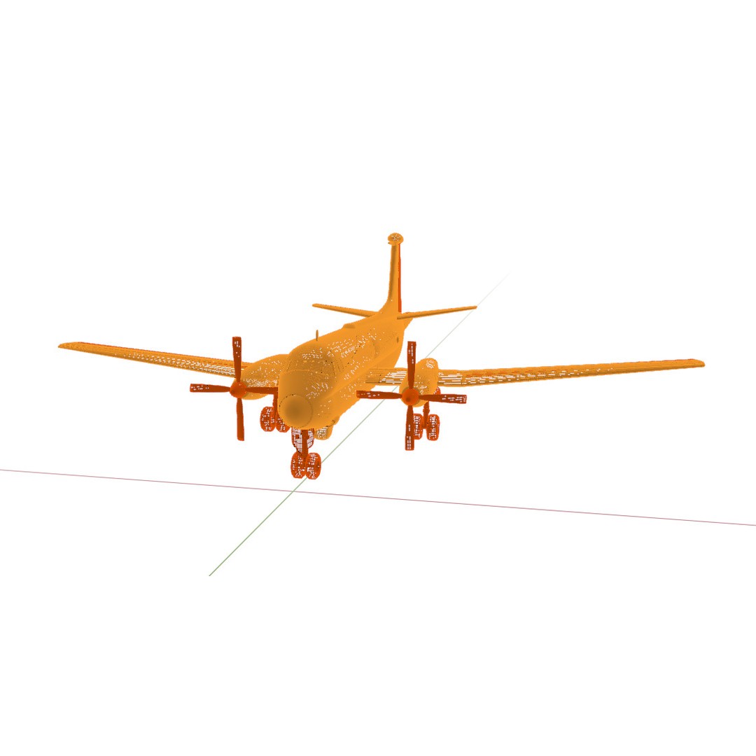 Dassault Breguet Br 1150 Atlantic 3D Model – Low-Poly Military Aircraft, FBX, OBJ - View 27