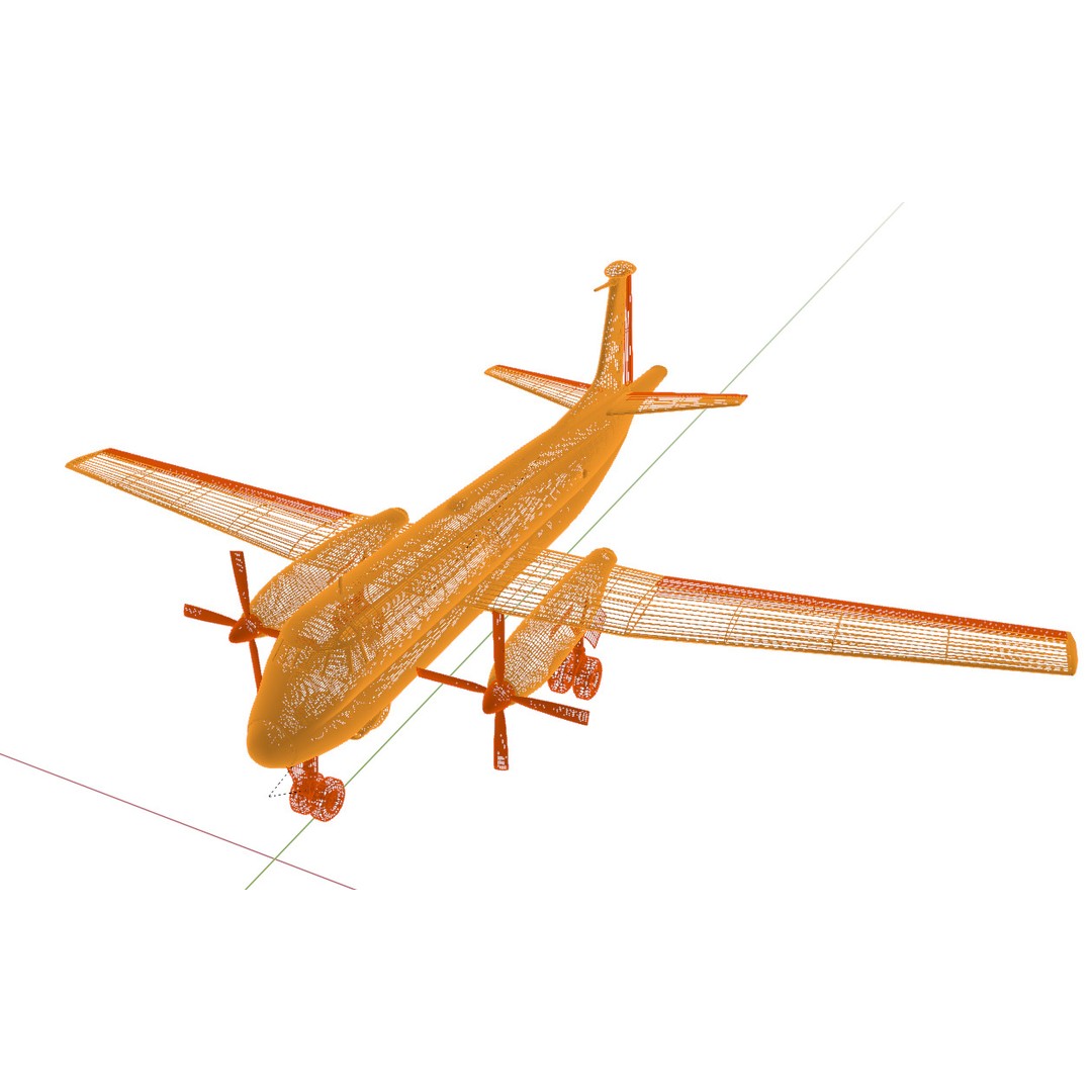 Dassault Breguet Br 1150 Atlantic 3D Model – Low-Poly Military Aircraft, FBX, OBJ - View 28