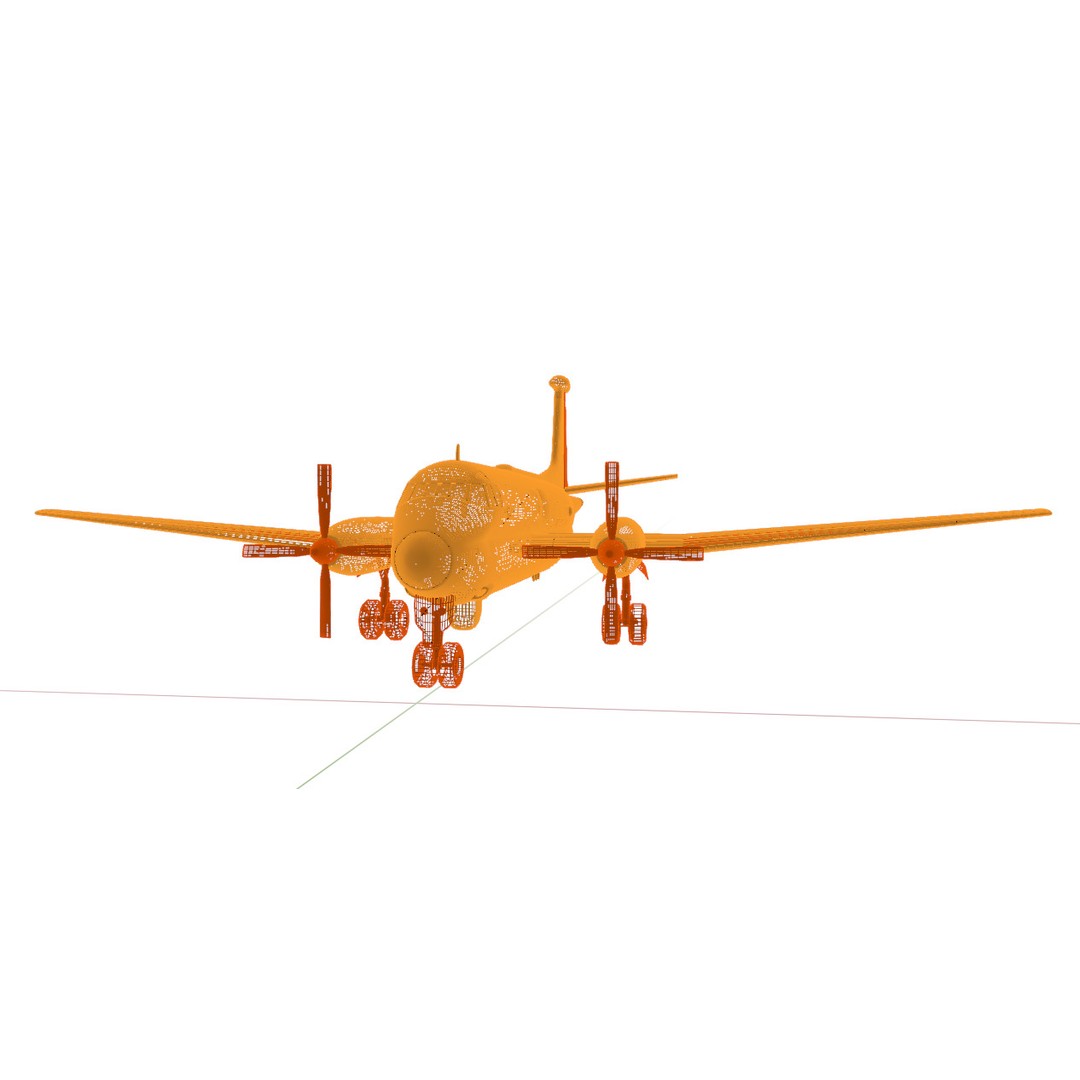 Dassault Breguet Br 1150 Atlantic 3D Model – Low-Poly Military Aircraft, FBX, OBJ - View 29
