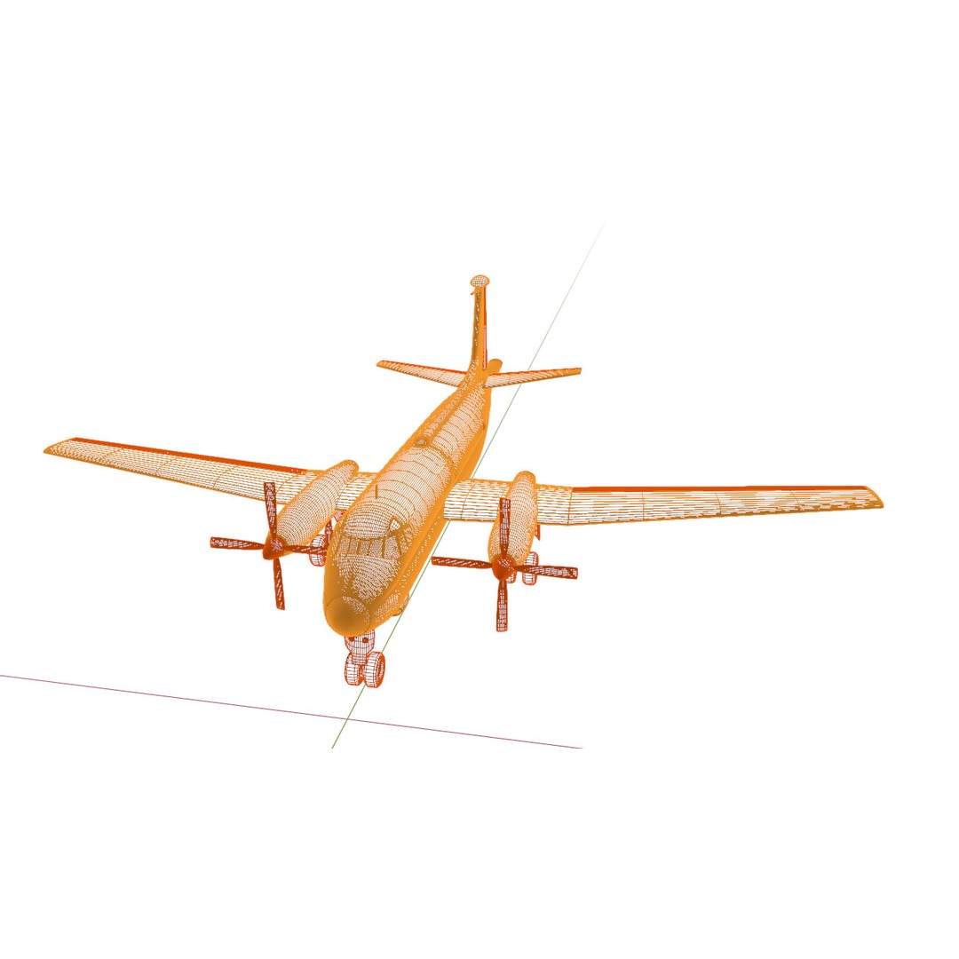 Dassault Breguet Br 1150 Atlantic 3D Model – Low-Poly Military Aircraft, FBX, OBJ - View 31