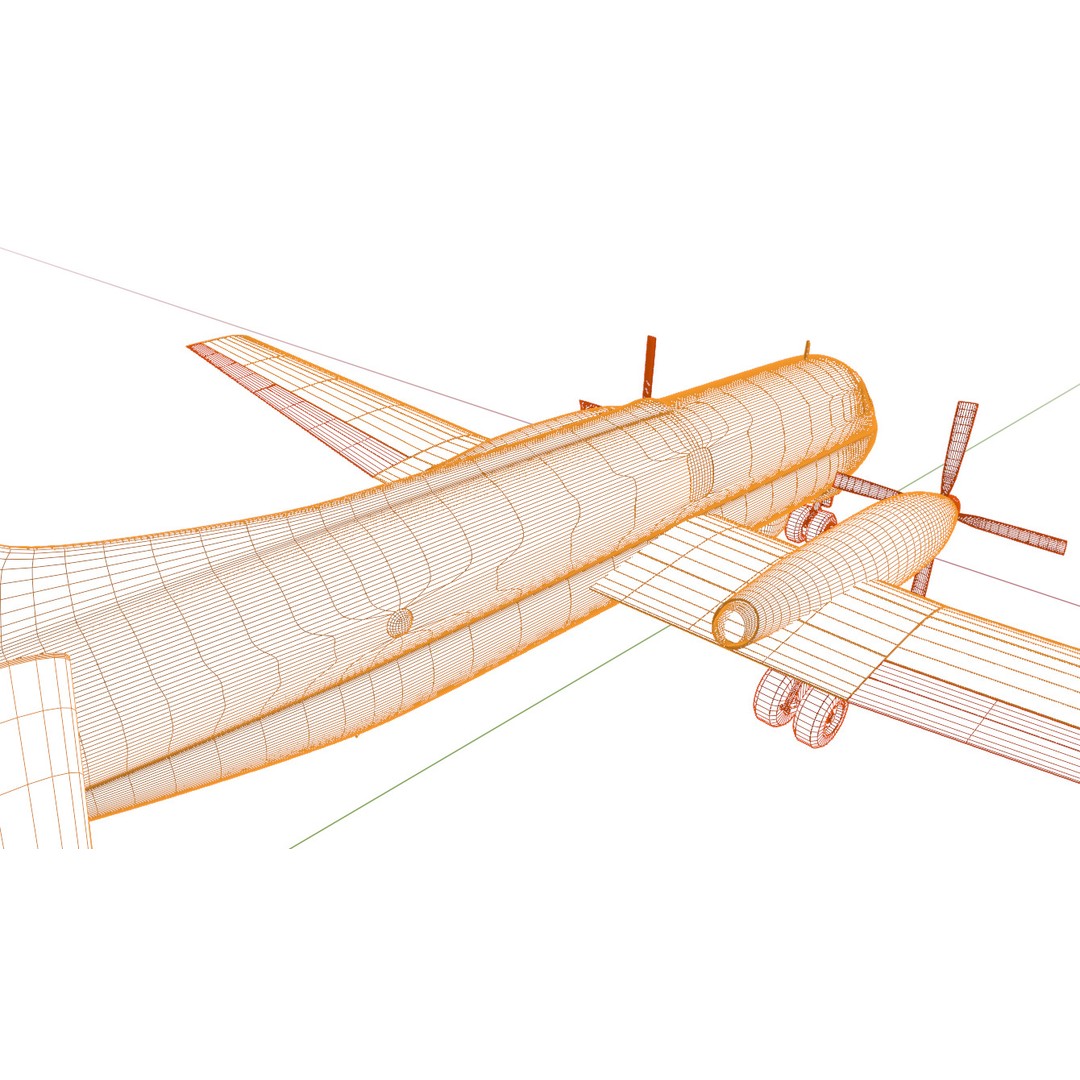 Dassault Breguet Br 1150 Atlantic 3D Model – Low-Poly Military Aircraft, FBX, OBJ - View 33