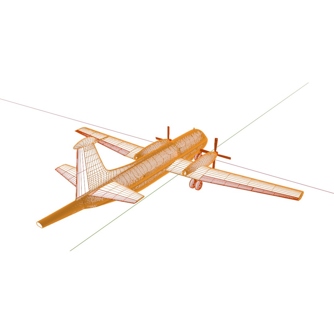 Dassault Breguet Br 1150 Atlantic 3D Model – Low-Poly Military Aircraft, FBX, OBJ - View 36