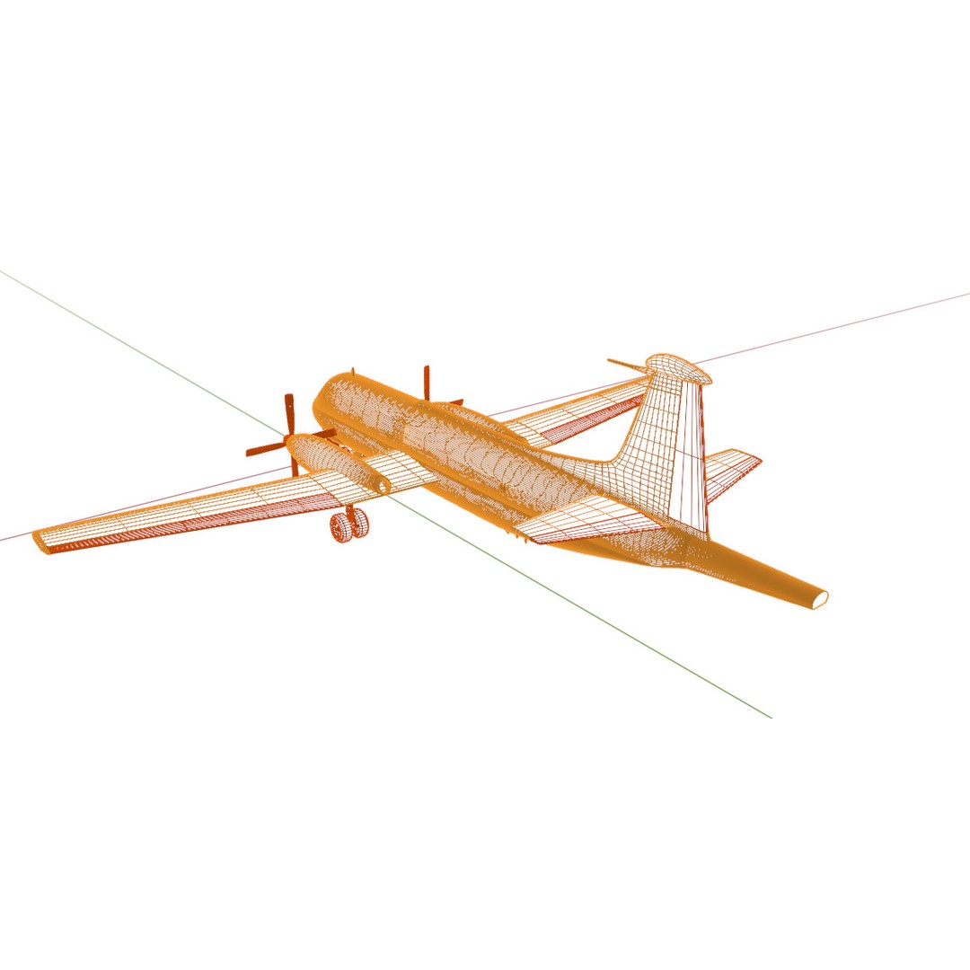 Dassault Breguet Br 1150 Atlantic 3D Model – Low-Poly Military Aircraft, FBX, OBJ - View 37