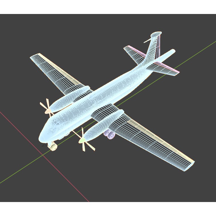 Dassault Breguet Br 1150 Atlantic 3D Model – Low-Poly Military Aircraft, FBX, OBJ - View 43