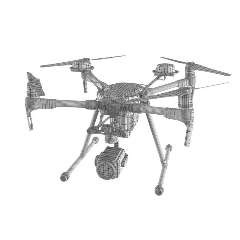 DJI Matrice 210 RTK 3D Model – High Poly Animated Aircraft, FBX - View 19