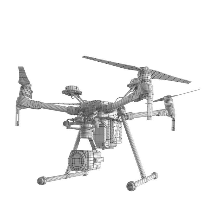 DJI Matrice 210 RTK 3D Model – High Poly Animated Aircraft, FBX - View 21