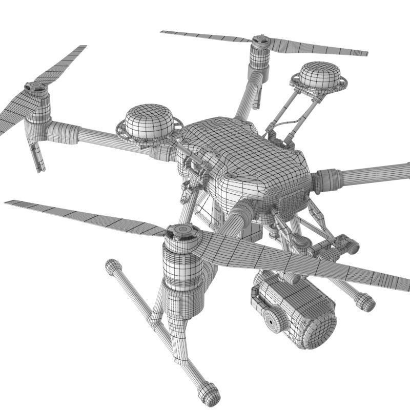 DJI Matrice 210 RTK 3D Model – High Poly Animated Aircraft, FBX - View 23