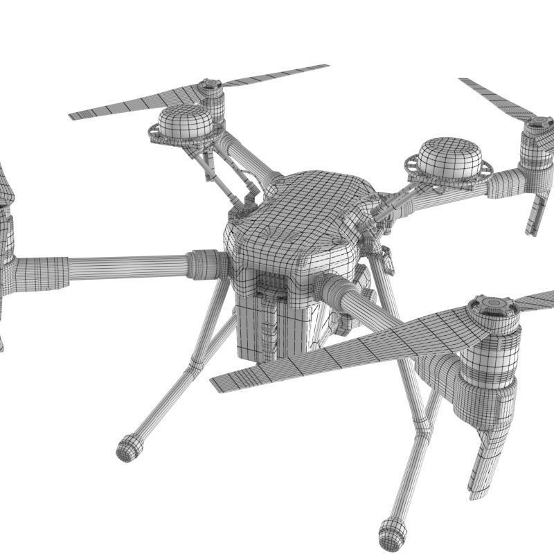 DJI Matrice 210 RTK 3D Model – High Poly Animated Aircraft, FBX - View 25