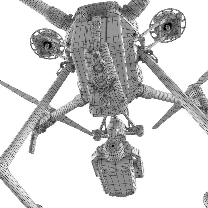 DJI Matrice 210 RTK 3D Model – High Poly Animated Aircraft, FBX - View 29