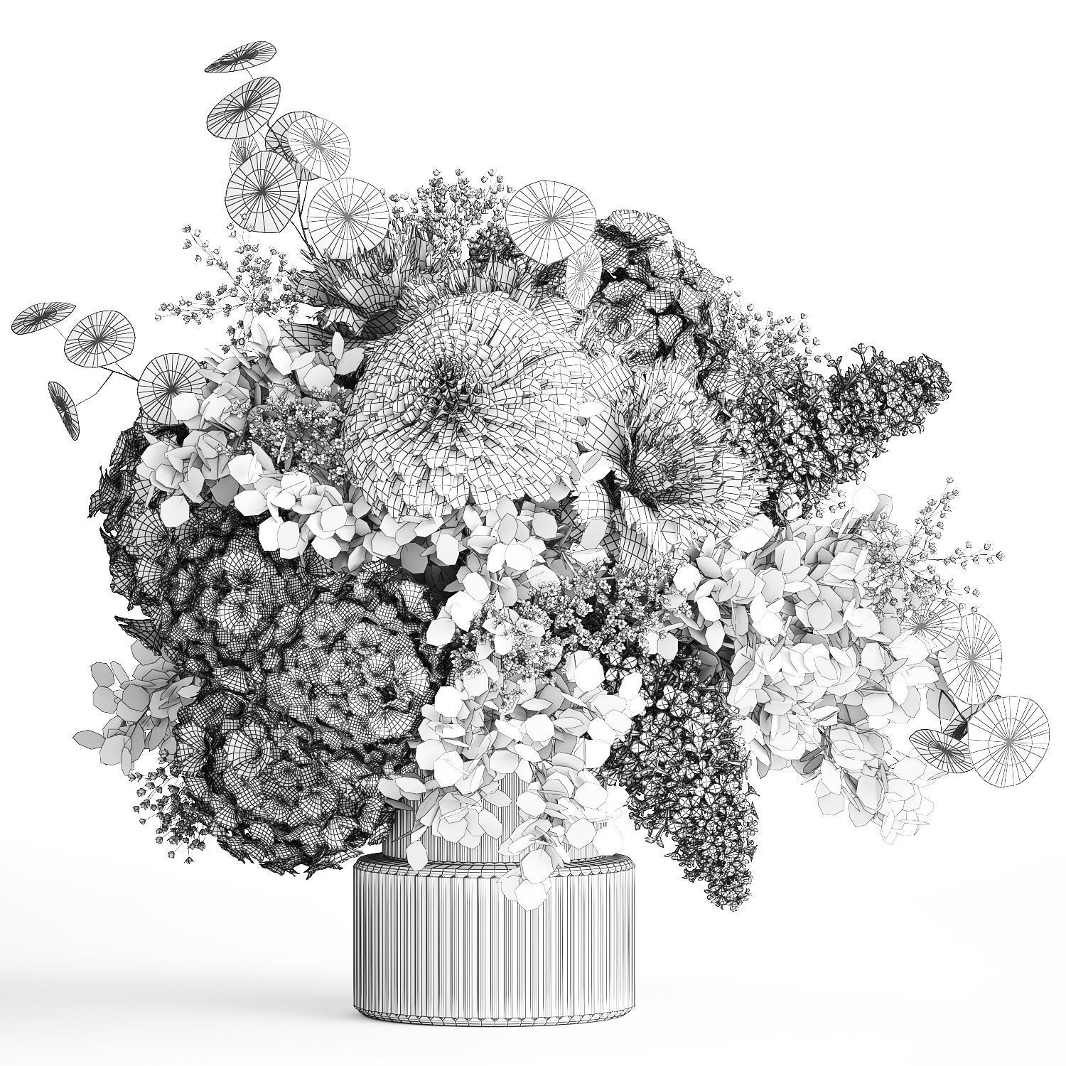 Small Bouquet of Flowers - Game-Ready 3D Model
