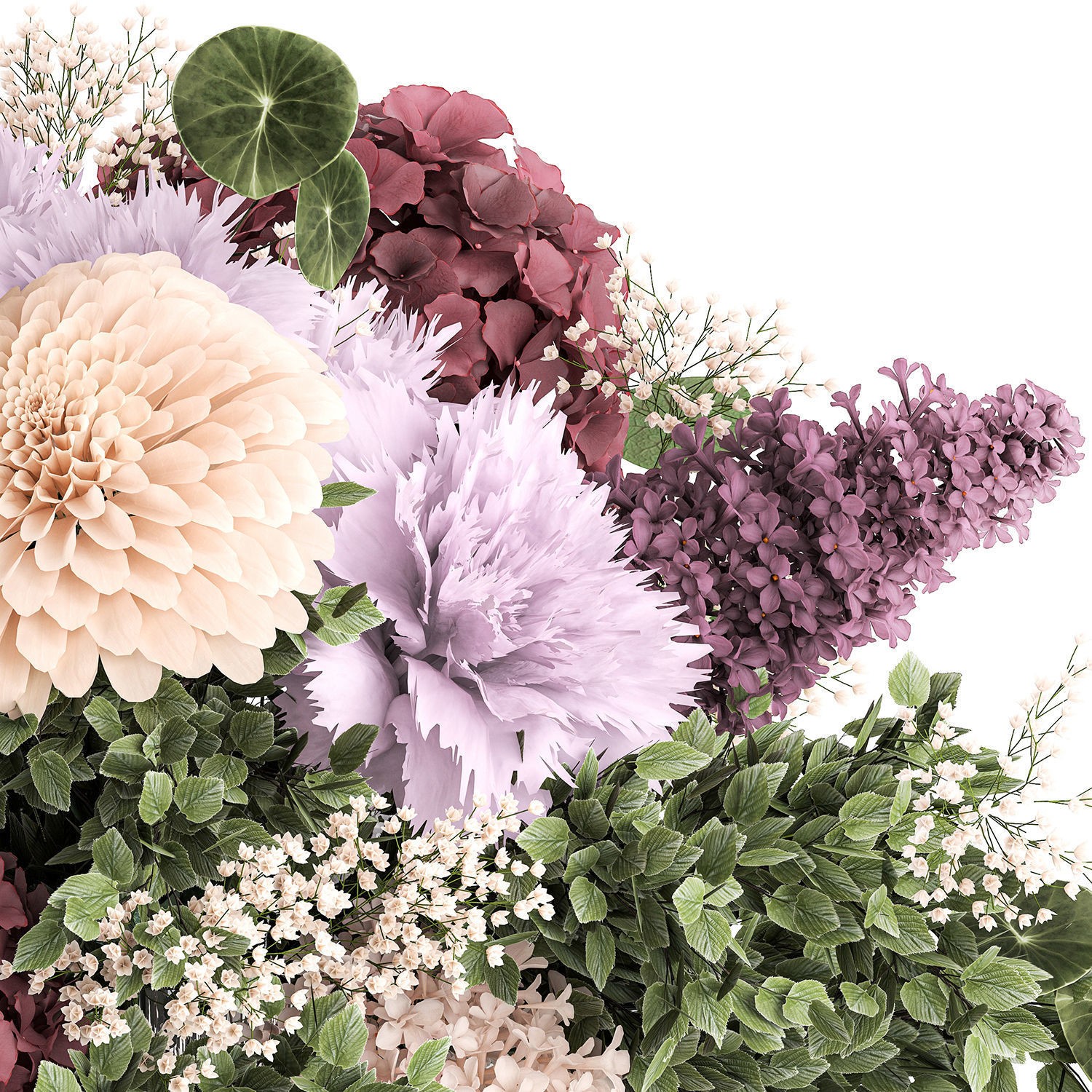 Small Bouquet of Flowers - Game-Ready 3D Model - View 14