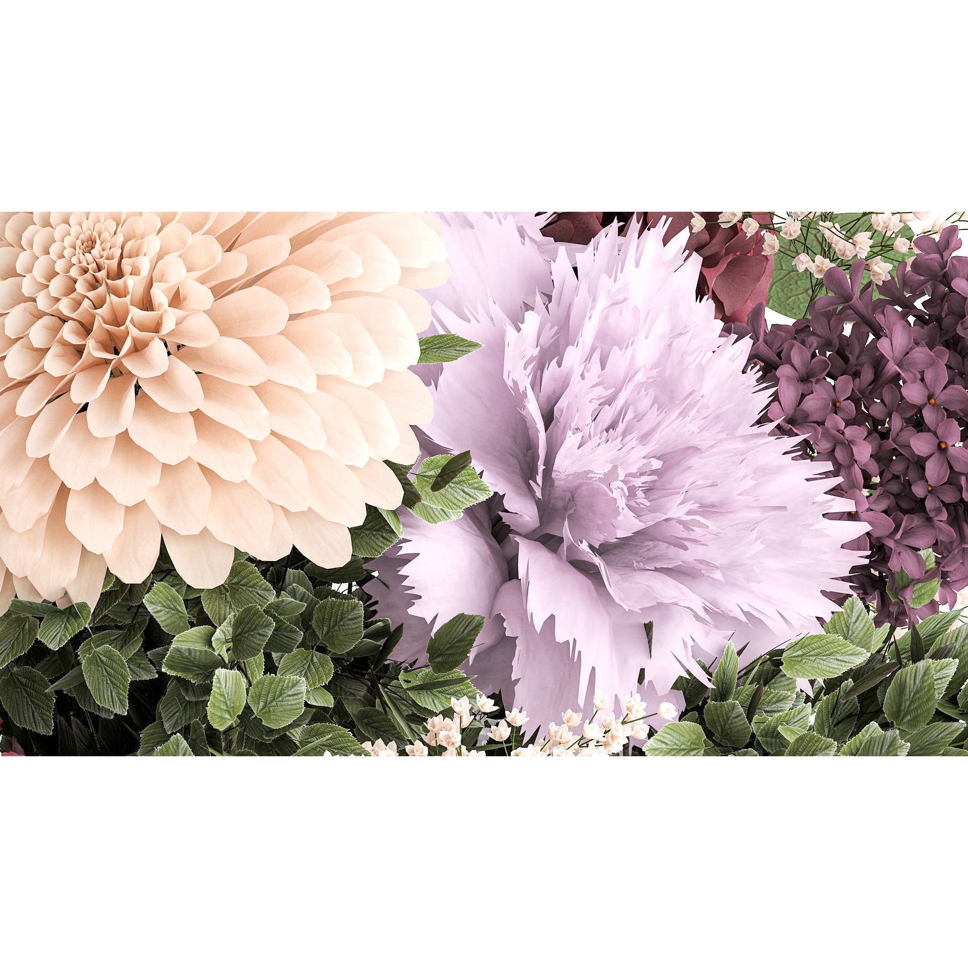 Small Bouquet of Flowers - Game-Ready 3D Model - View 7