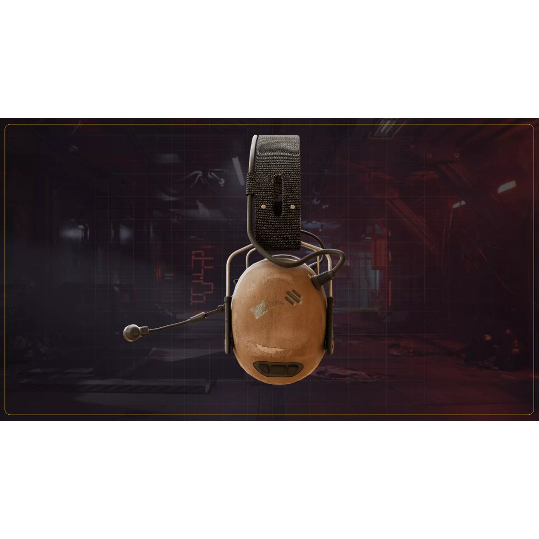 Tactical Headphone 3D Model – Low Poly Game Asset, FBX, PBR Textures - View 12