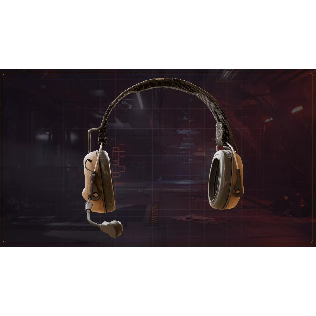 Tactical Headphone 3D Model – Low Poly Game Asset, FBX, PBR Textures - View 14