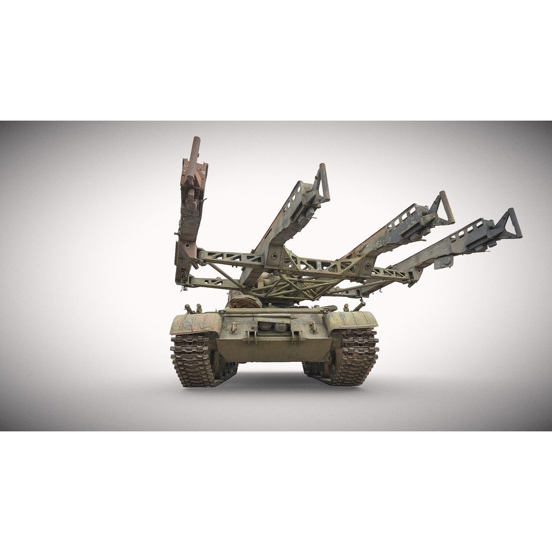 Self-Propelled Rocket Launcher S-125 Newa 3D Model – PBR Game Asset, FBX - View 12