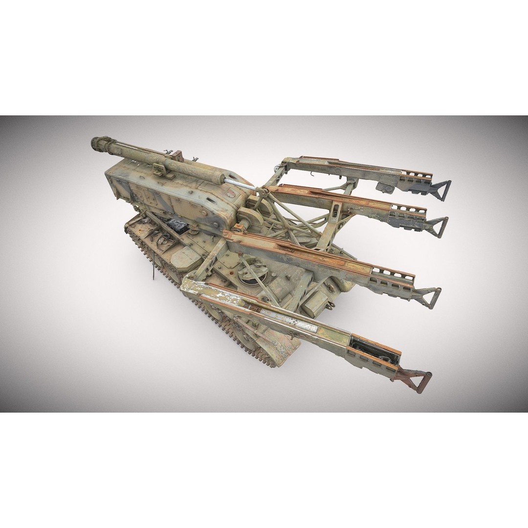 Self-Propelled Rocket Launcher S-125 Newa 3D Model – PBR Game Asset, FBX - View 13