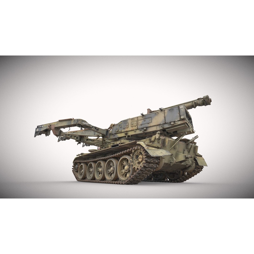 Self-Propelled Rocket Launcher S-125 Newa 3D Model – PBR Game Asset, FBX - View 4