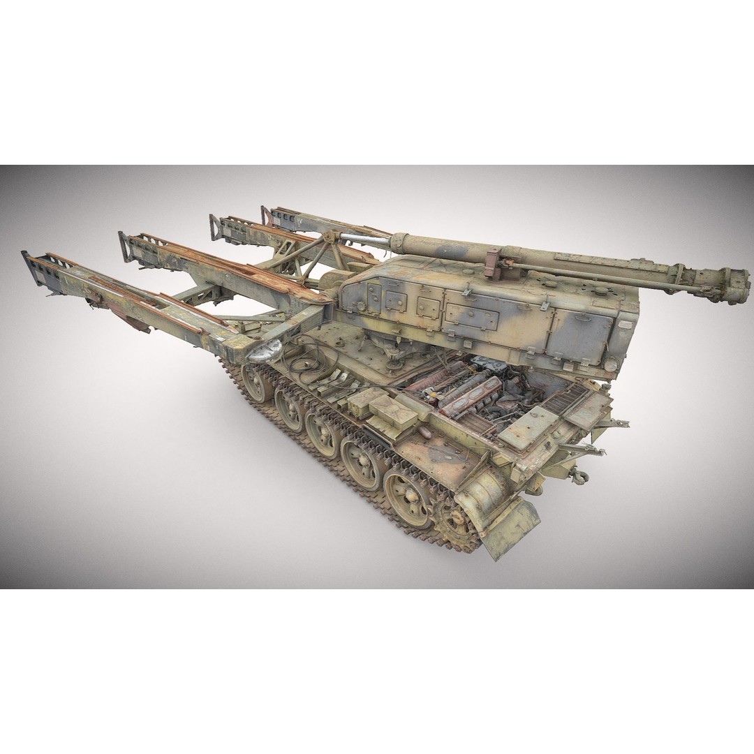Self-Propelled Rocket Launcher S-125 Newa 3D Model – PBR Game Asset, FBX - View 5