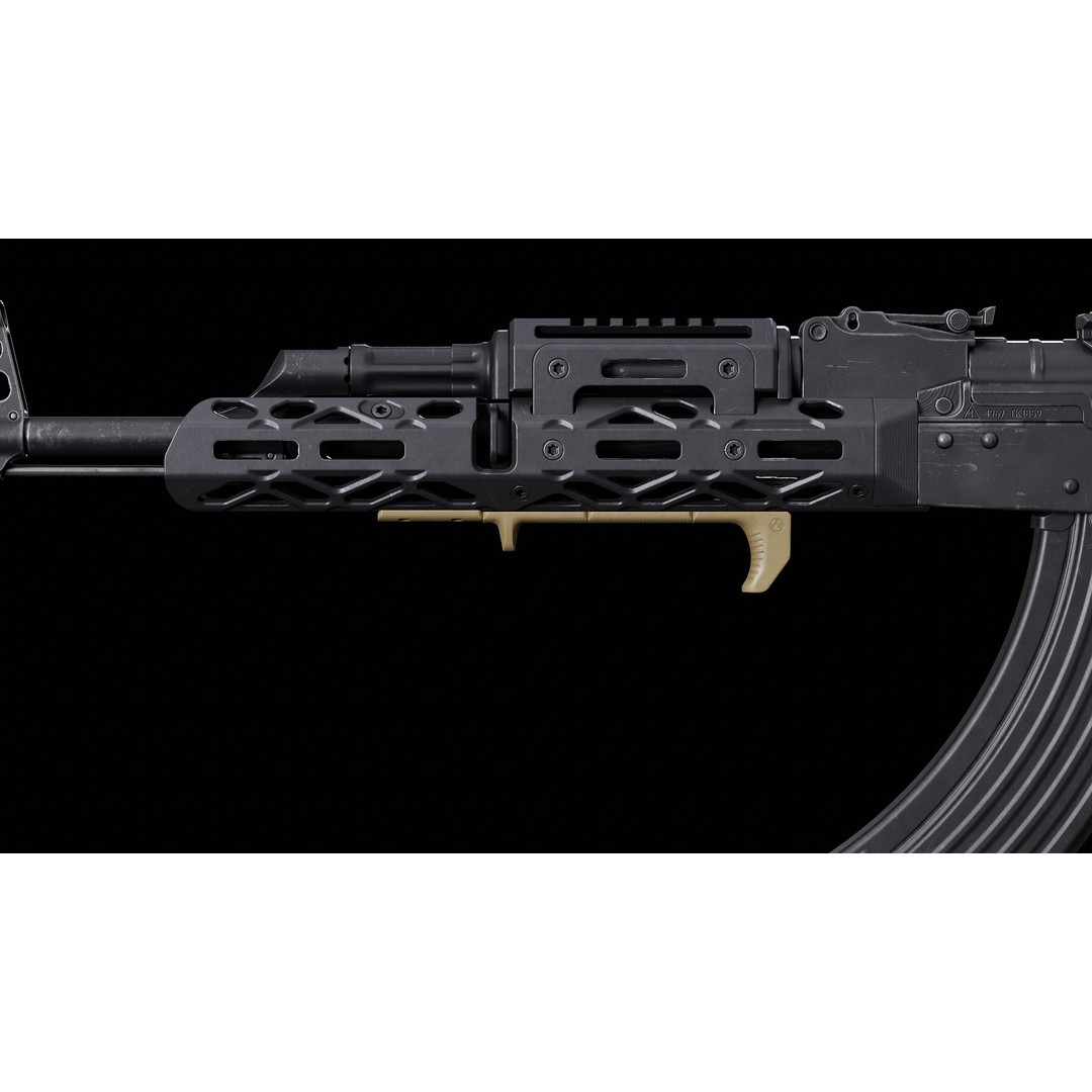 Magpul M-LOK Hand Stop Kit 3D Model – Low Poly Game Asset, FBX - View 10