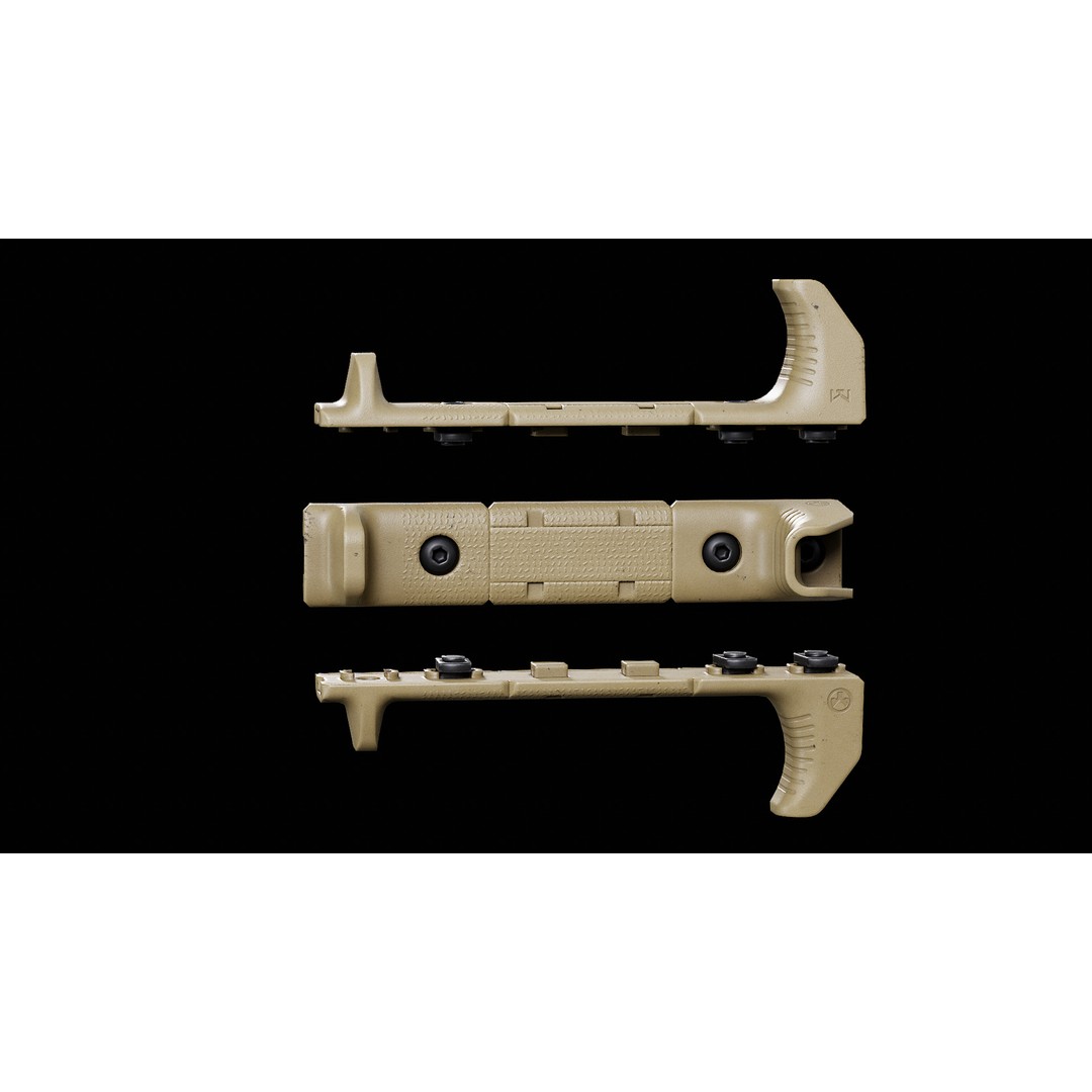 Magpul M-LOK Hand Stop Kit 3D Model – Low Poly Game Asset, FBX - View 3