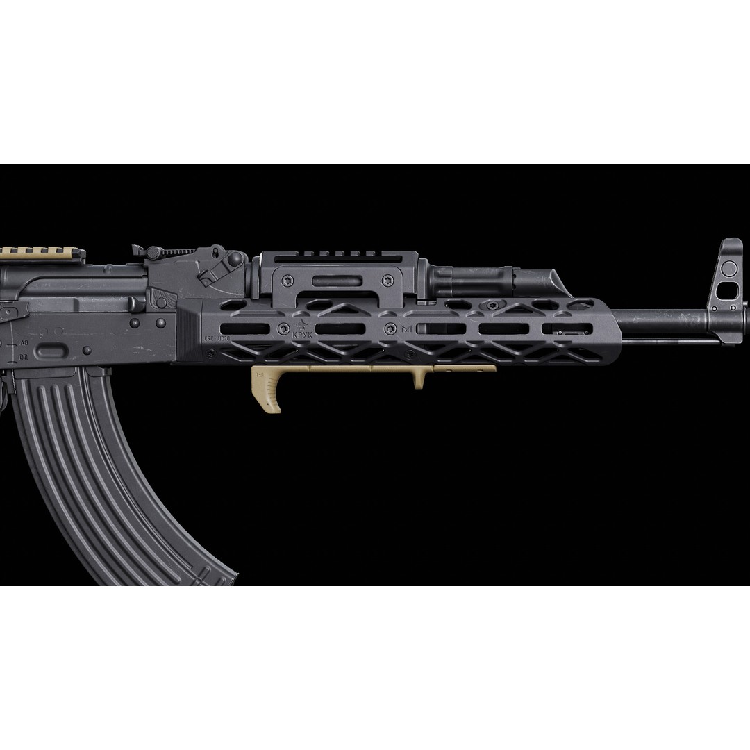 Magpul M-LOK Hand Stop Kit 3D Model – Low Poly Game Asset, FBX - View 9