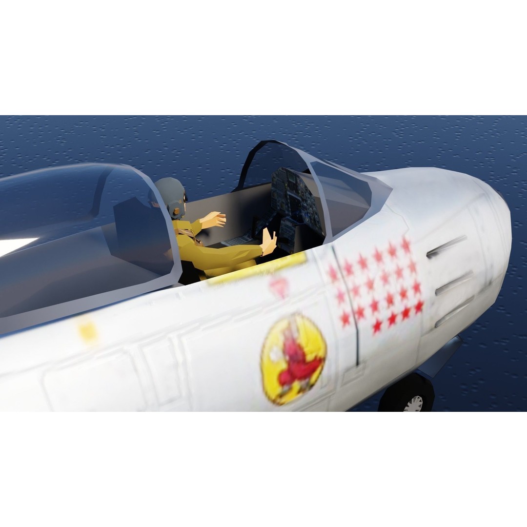 North American F-86 Sabre 3D Model – Low Poly Rigged Aircraft, FBX - View 28