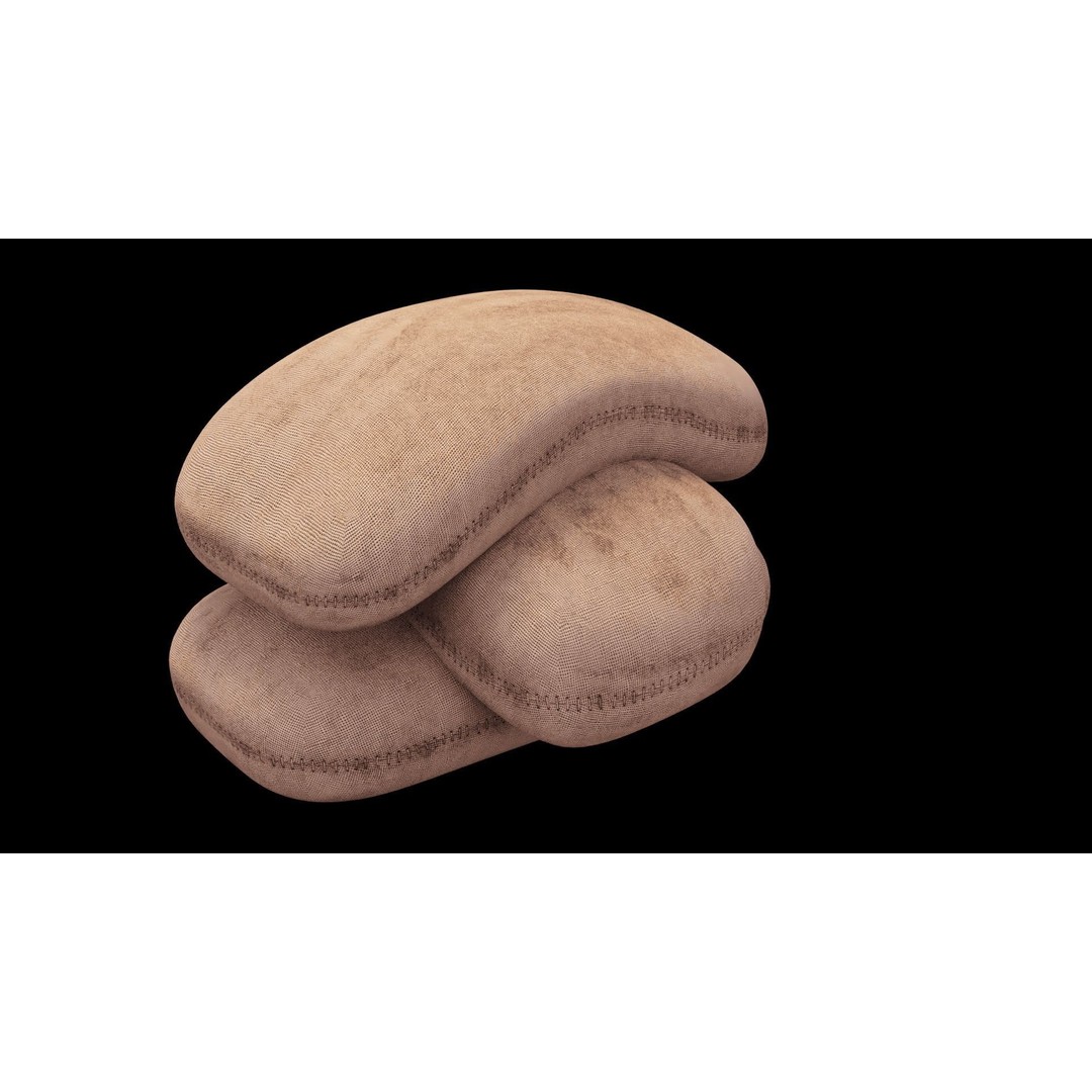 Burlap Sacks 3D Model – Low Poly PBR Game Asset, FBX, Blender - View 18