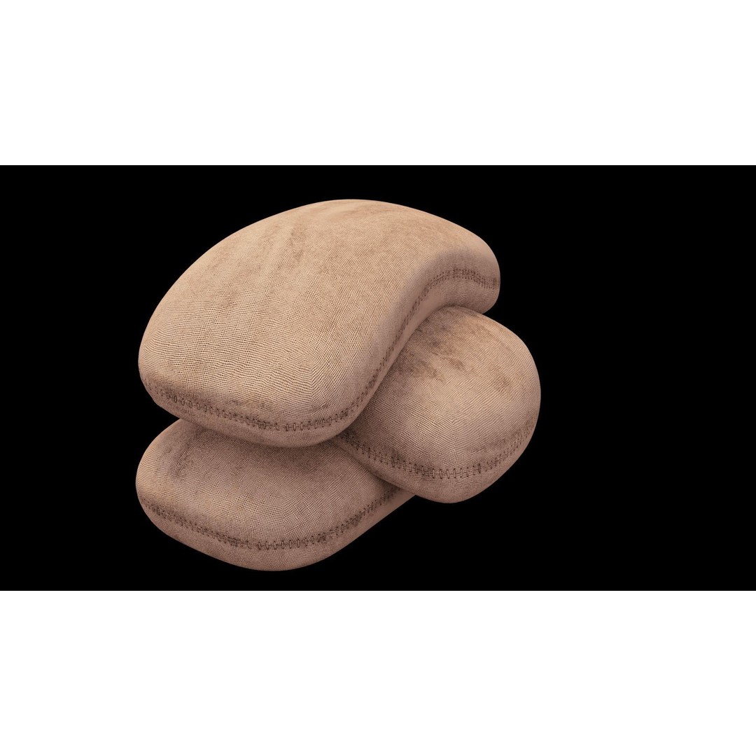 Burlap Sacks 3D Model – Low Poly PBR Game Asset, FBX, Blender - View 19