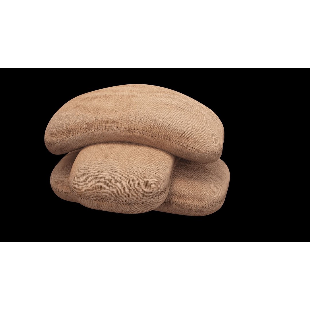 Burlap Sacks 3D Model – Low Poly PBR Game Asset, FBX, Blender - View 25