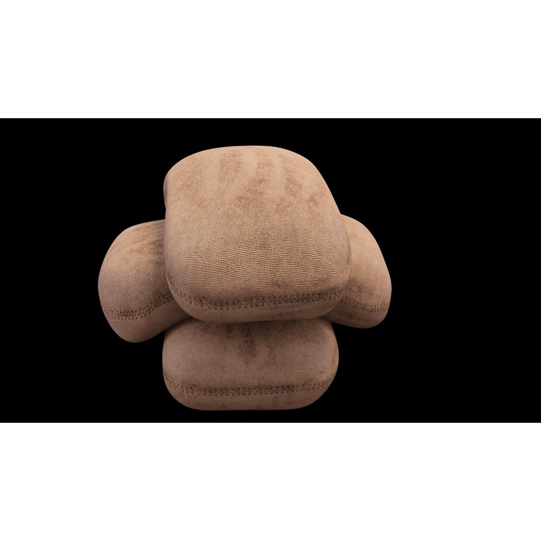 Burlap Sacks 3D Model – Low Poly PBR Game Asset, FBX, Blender - View 31