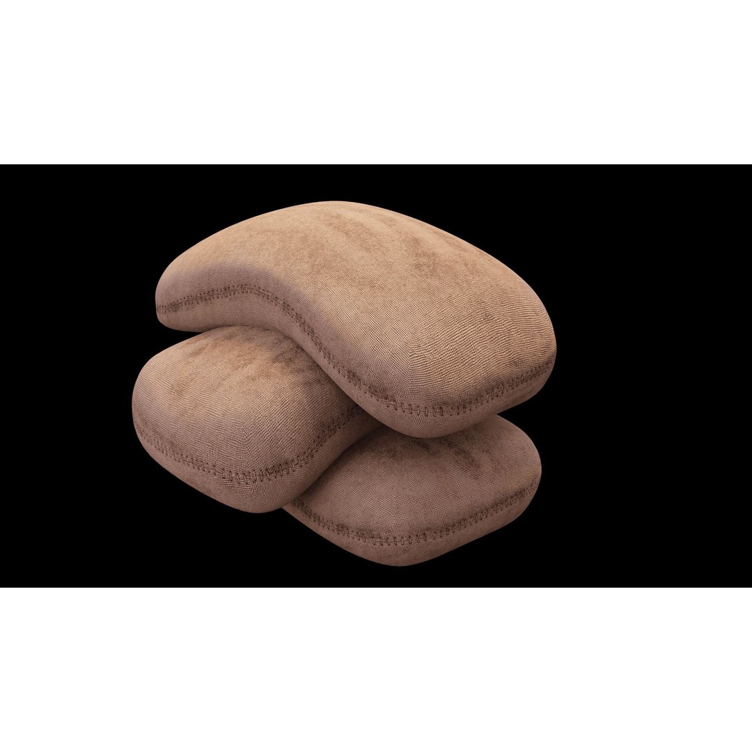 Burlap Sacks 3D Model – Low Poly PBR Game Asset, FBX, Blender - View 33