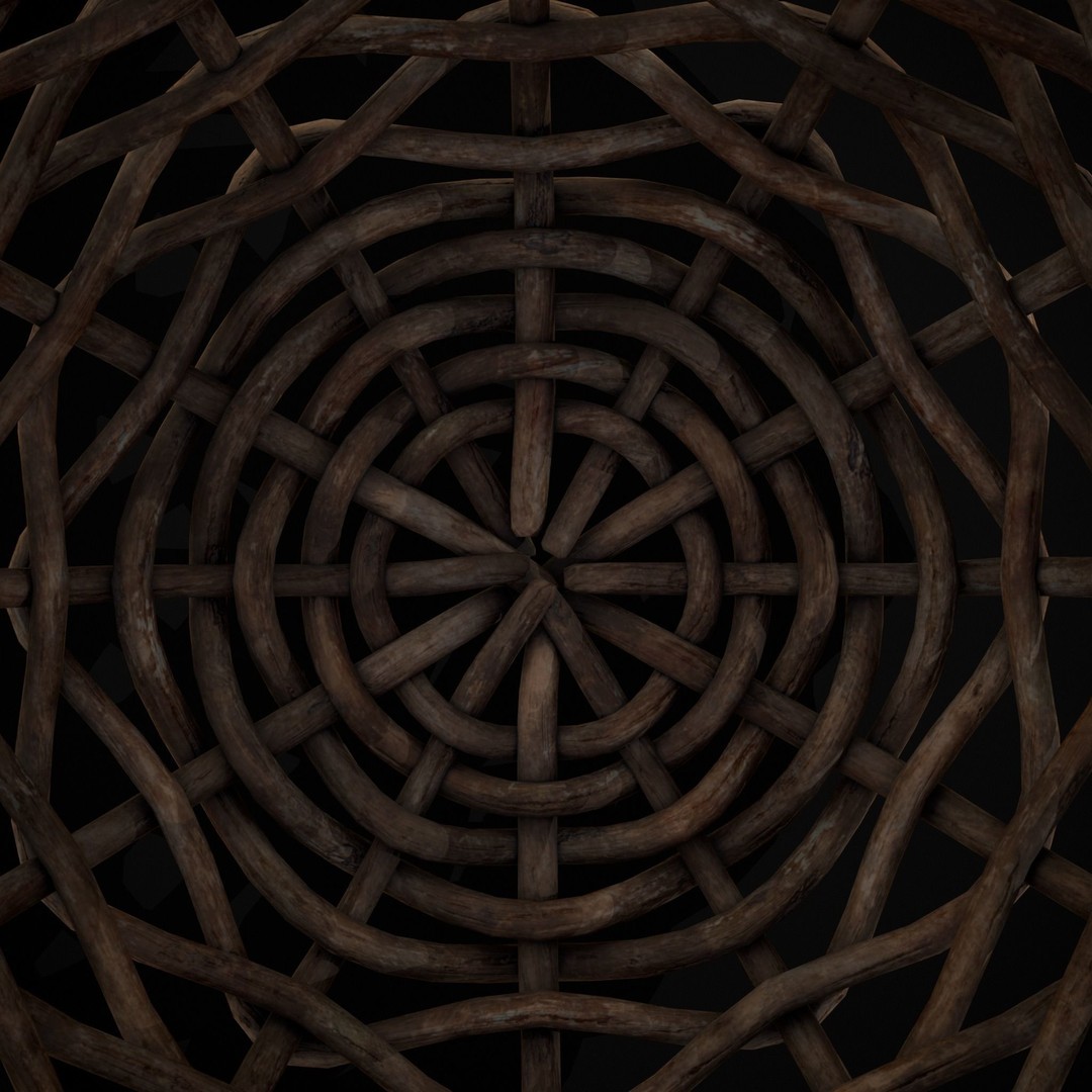 Wooden Root Basket 3D Model – Low Poly PBR Game Asset, FBX & OBJ - View 28