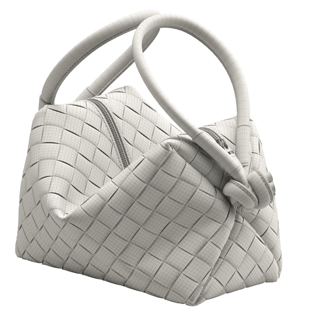 Bottega Veneta Bag 3D Model – Modern Leather Handbag, OBJ