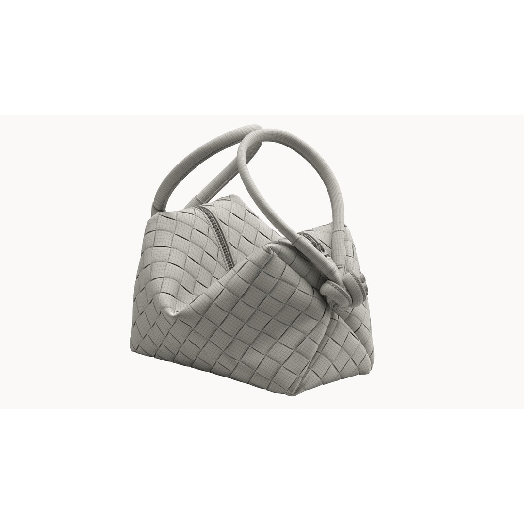 Bottega Veneta Bag 3D Model – Modern Leather Handbag, OBJ - View 17