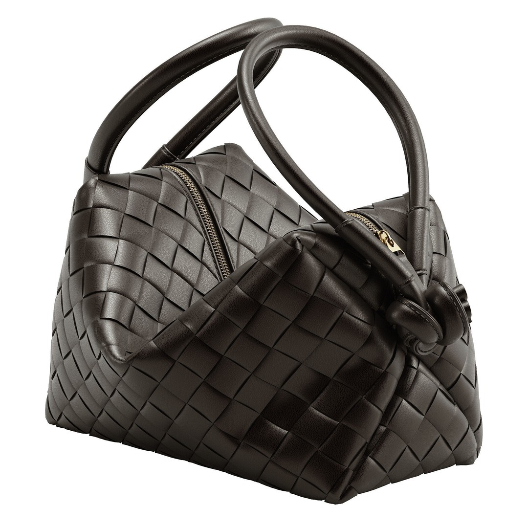 Bottega Veneta Bag 3D Model – Modern Leather Handbag, OBJ - View 19