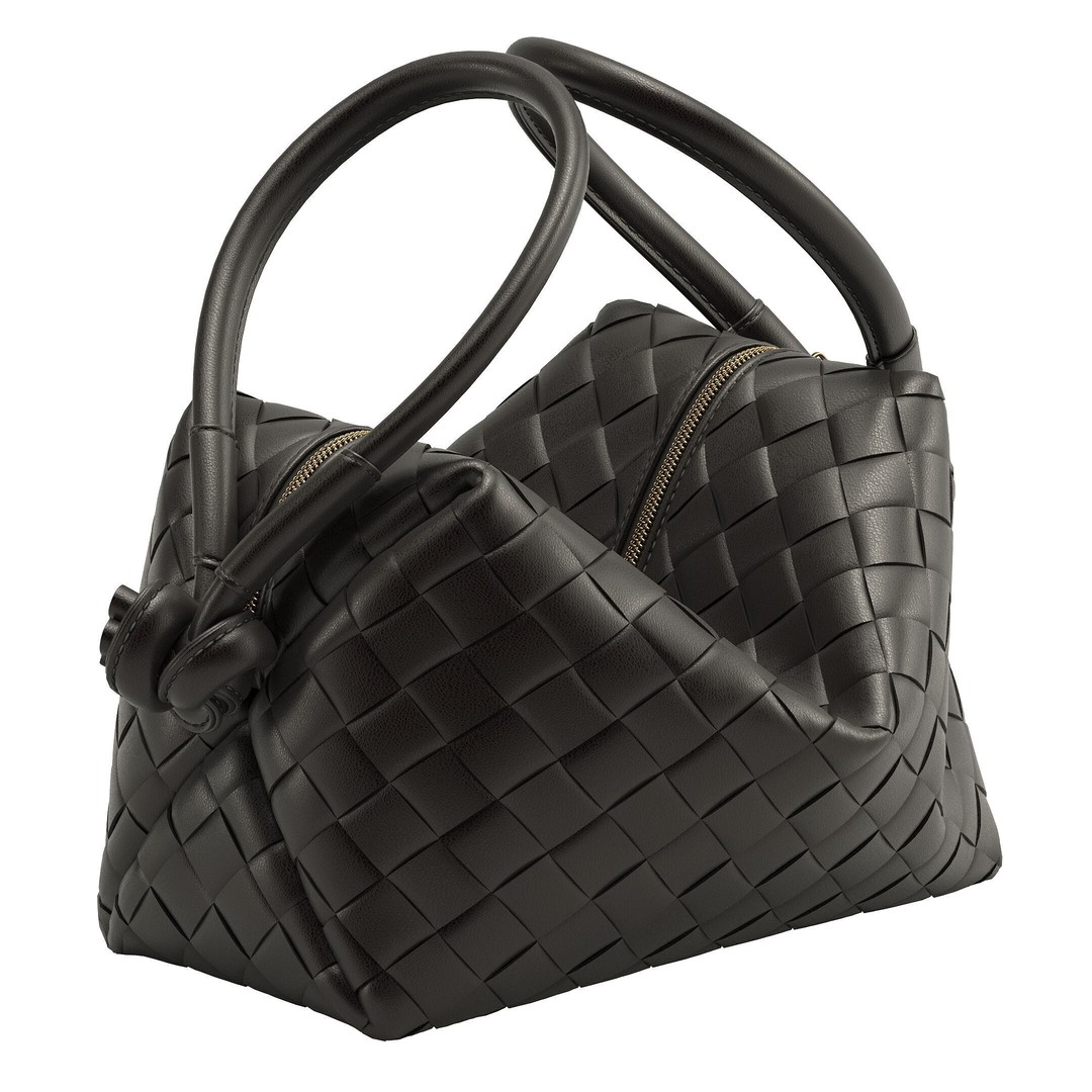 Bottega Veneta Bag 3D Model – Modern Leather Handbag, OBJ - View 21
