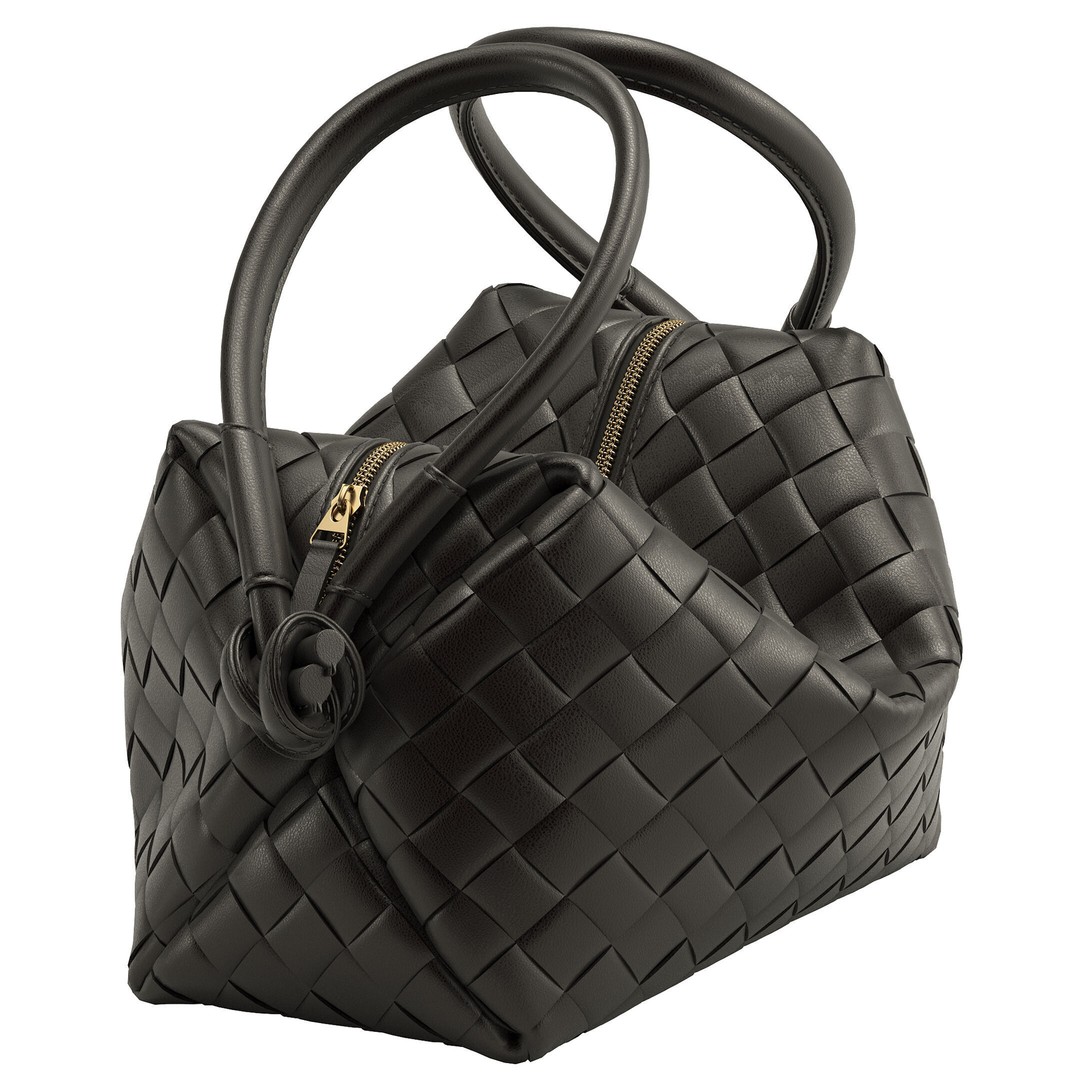 Bottega Veneta Bag 3D Model – Modern Leather Handbag, OBJ - View 23