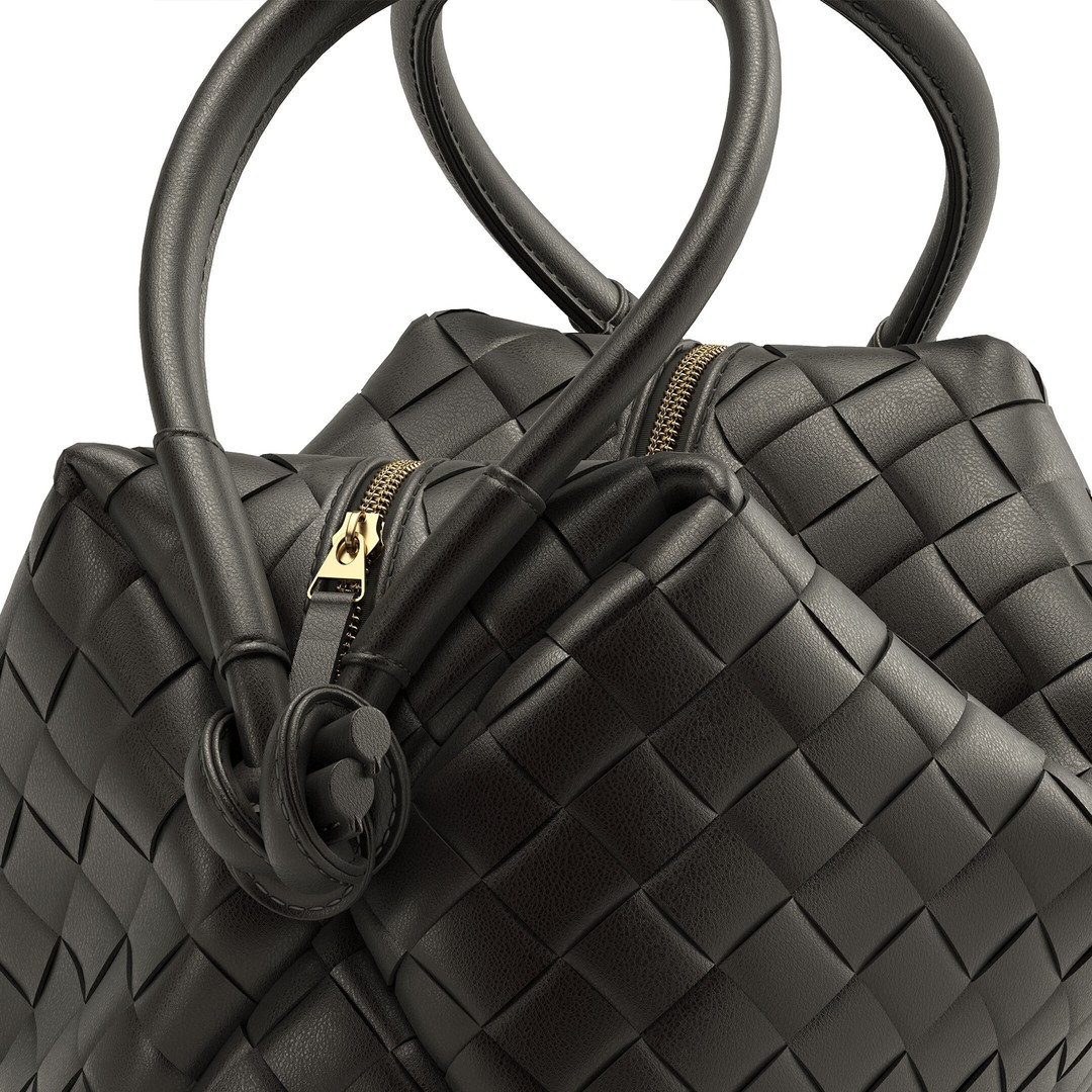 Bottega Veneta Bag 3D Model – Modern Leather Handbag, OBJ - View 25