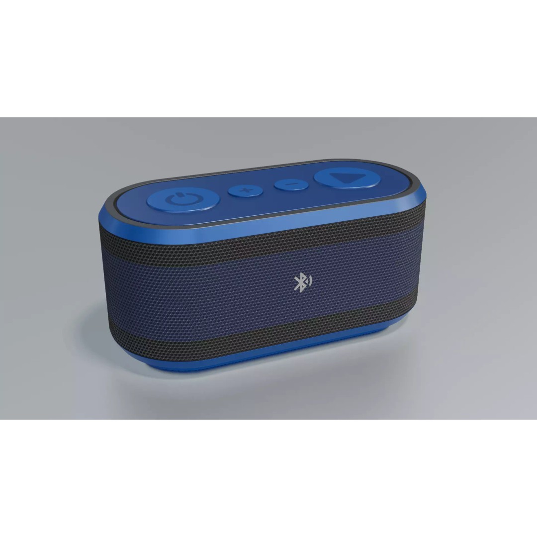 Bluetooth Speaker 3D Model – Low Poly Game Asset, FBX, PBR Textures - View 2