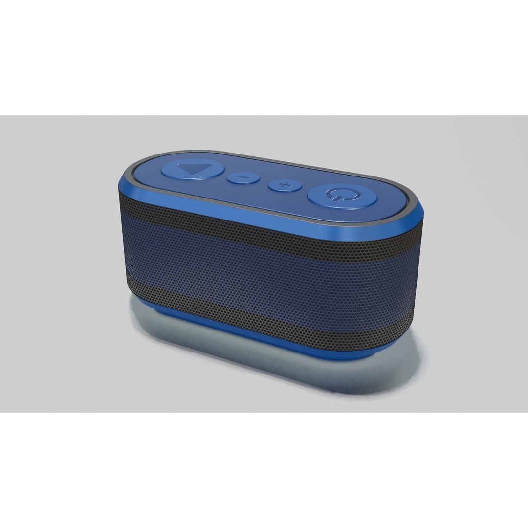 Bluetooth Speaker 3D Model – Low Poly Game Asset, FBX, PBR Textures - View 5