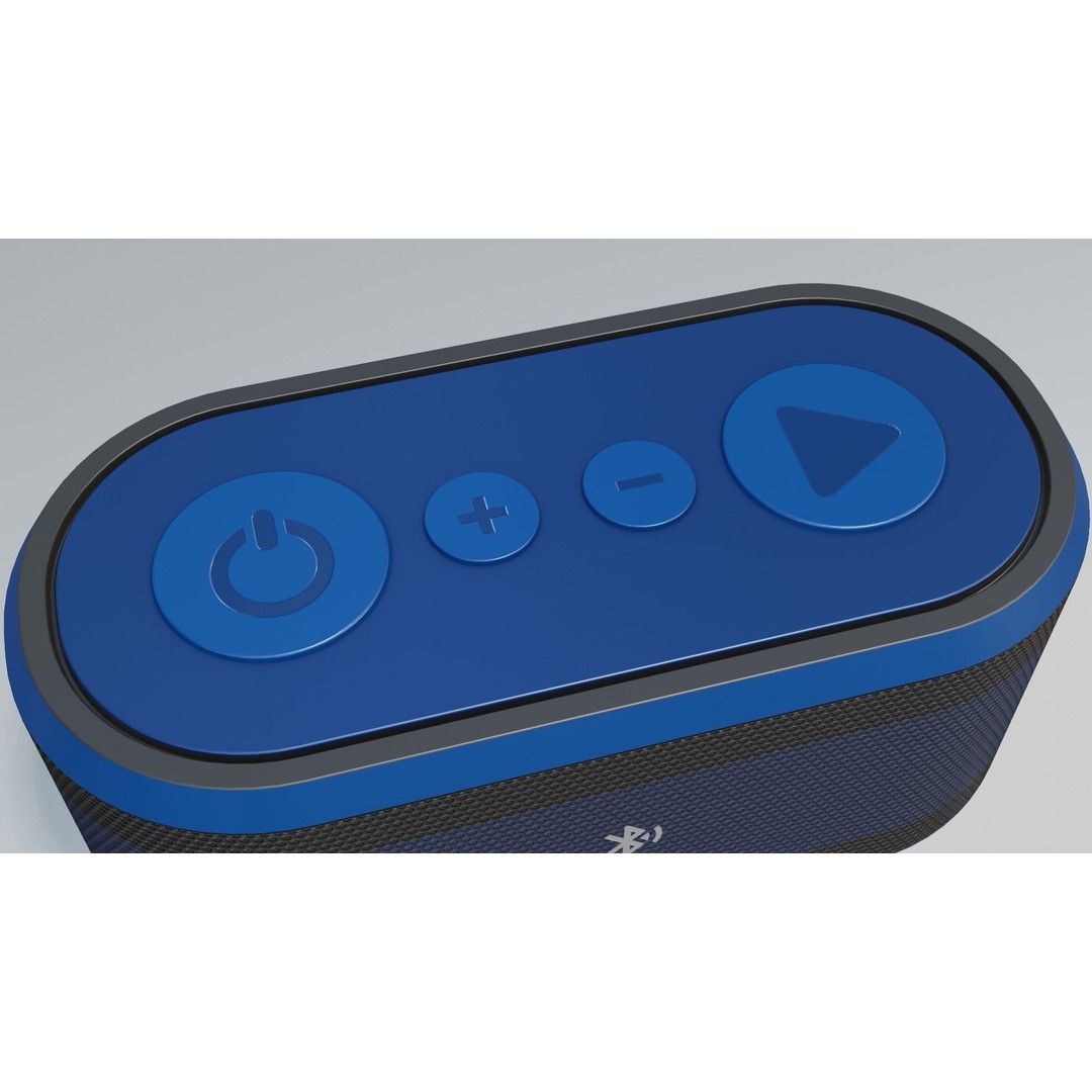 Bluetooth Speaker 3D Model – Low Poly Game Asset, FBX, PBR Textures - View 7