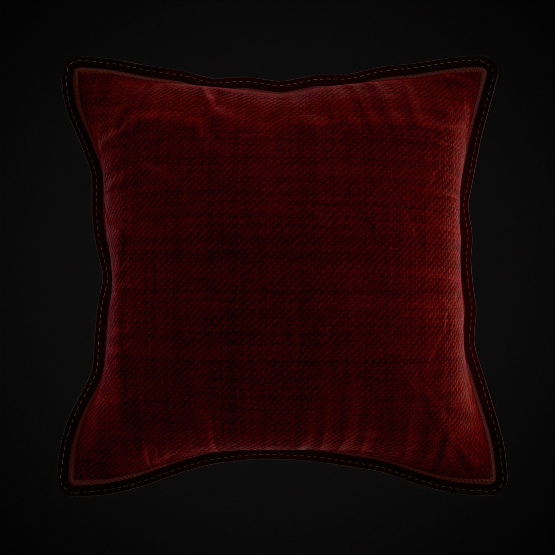 Be Mine Valentine Pillow 3D Model – Low Poly PBR Asset, FBX & OBJ - View 16