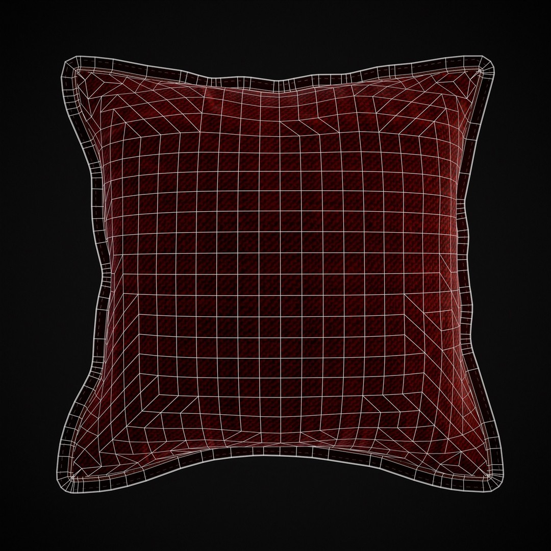 Be Mine Valentine Pillow 3D Model – Low Poly PBR Asset, FBX & OBJ - View 17
