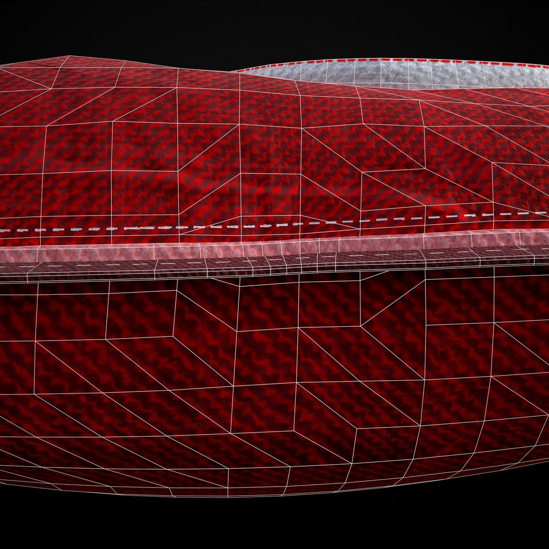 Be Mine Valentine Pillow 3D Model – Low Poly PBR Asset, FBX & OBJ - View 9