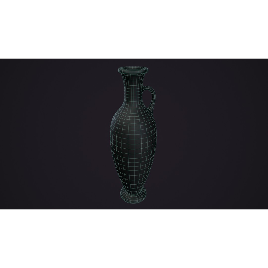 Clay Pots 3D Model – Low Poly Kitchenware Asset, FBX & OBJ Formats - View 12