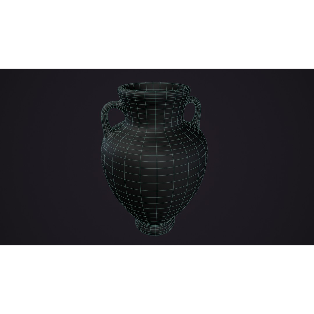 Clay Pots 3D Model – Low Poly Kitchenware Asset, FBX & OBJ Formats - View 14